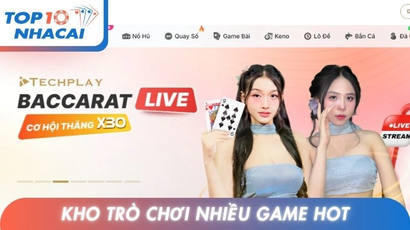 Kho trò chơi nhiều game hot
