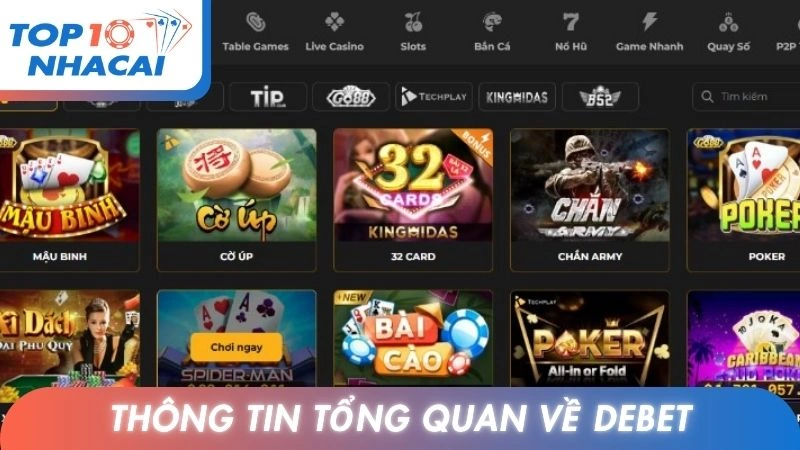 Thông tin tổng quan về Debet
