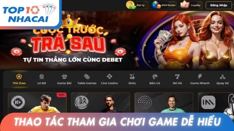 Thao tác tham gia chơi game đổi thưởng dễ hiểu