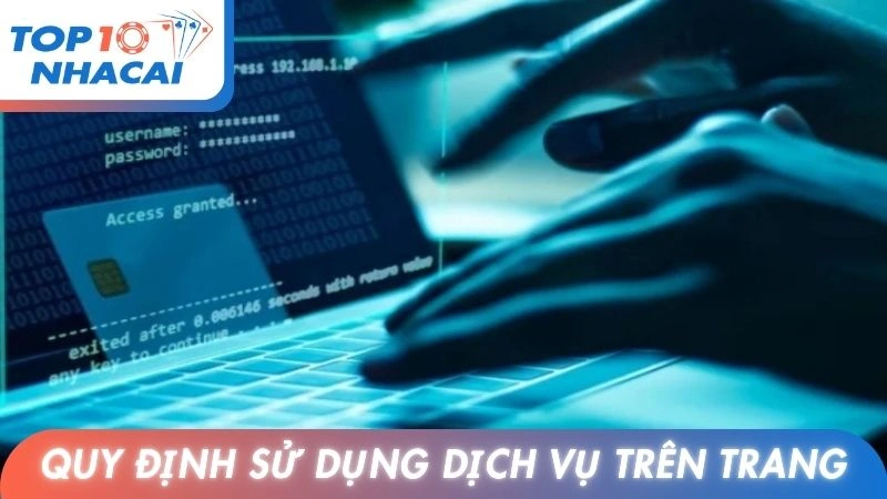 Quy định sử dụng dịch vụ trên chuyên trang