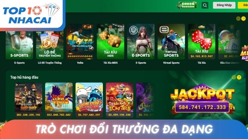 Trò chơi đổi thưởng đa dạng