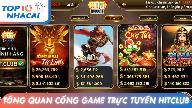 Tổng quan cổng game trực tuyến Hitclub
