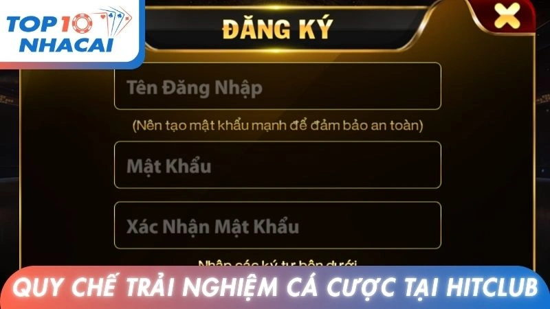Quy chế khi trải nghiệm cá cược tại Hitclub