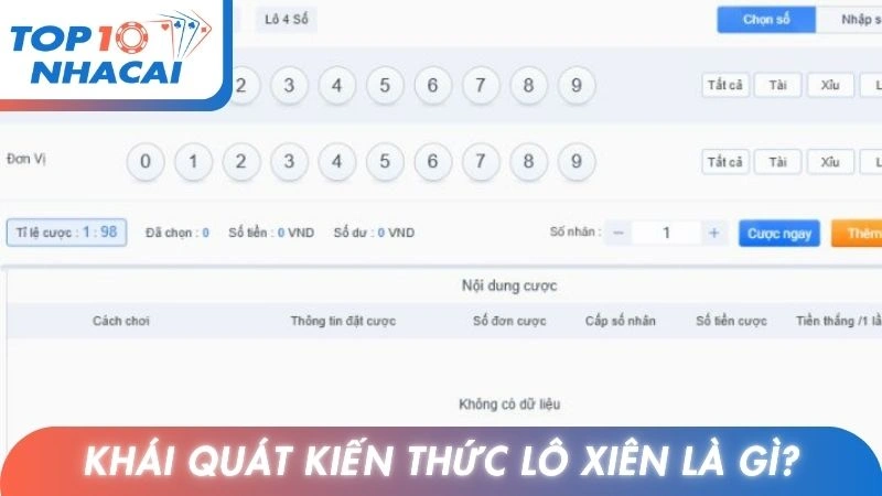 Khái quát kiến thức lô xiên là gì?