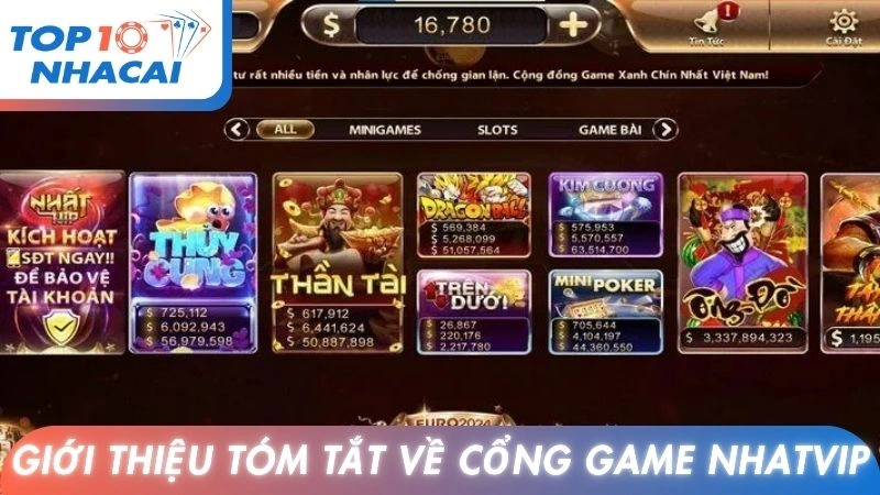 Giới thiệu tóm tắt về cổng game Nhatvip