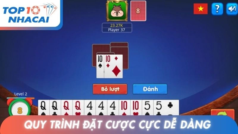 Quy trình đặt cược trực tuyến cực dễ dàng 