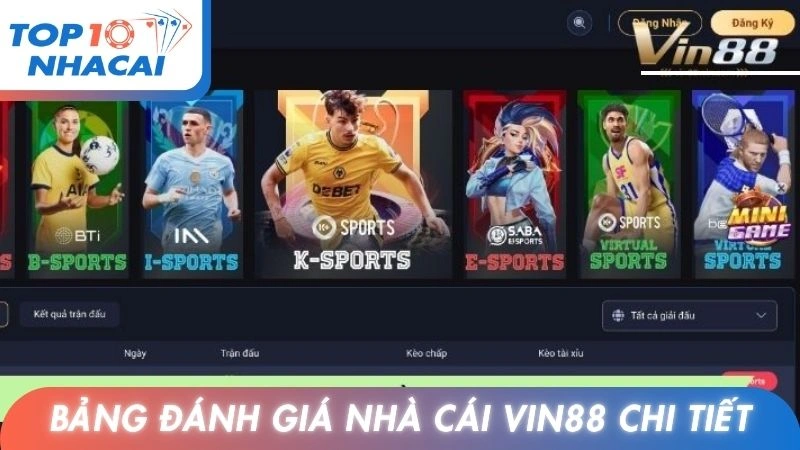Bảng đánh giá nhà cái Vin88 chi tiết