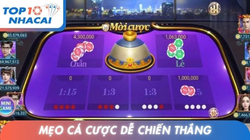 Mẹo cá cược dễ chiến thắng