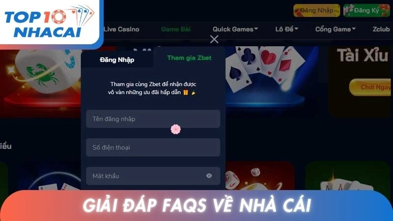 Giải đáp FAQs về nhà cái